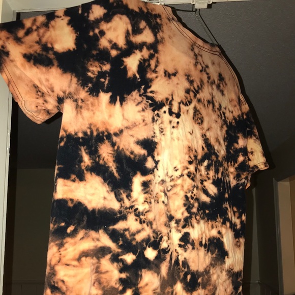 Vintage bleach tie dye t shirt size Large - Picture 2 of 2